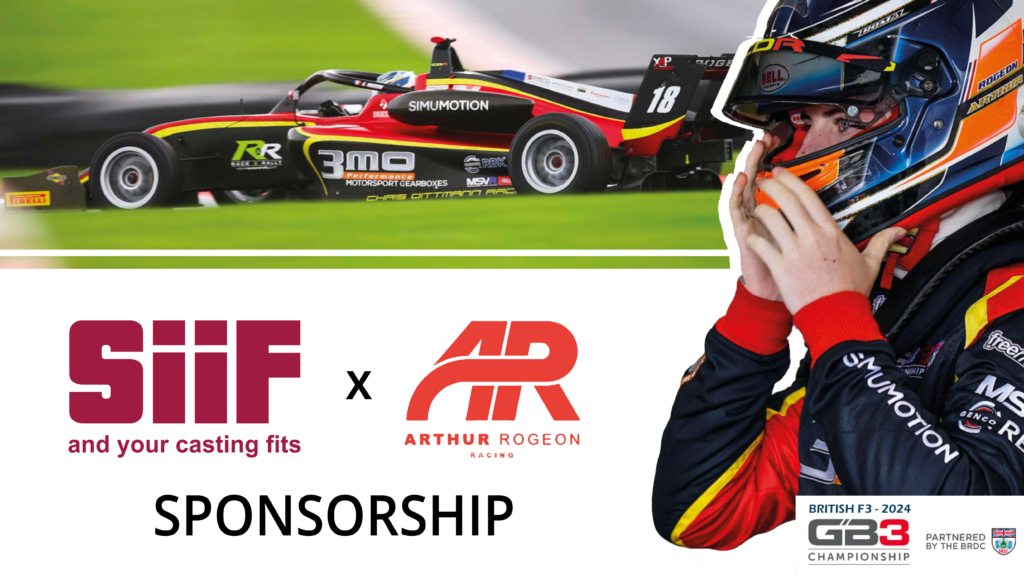SiiF x Arthur Rogeon Sponsorship foundry racing france england gb3